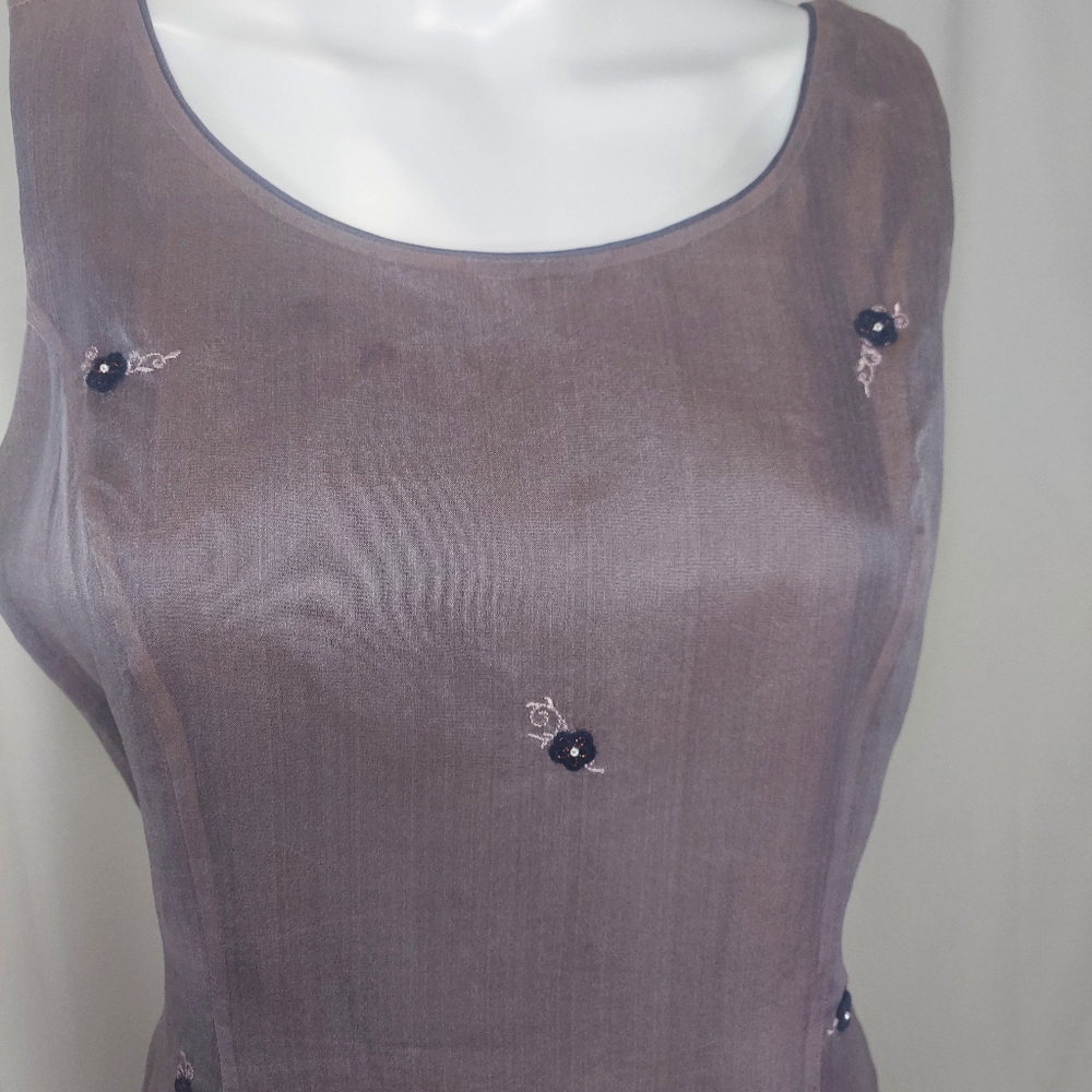 Sleeveless Silk Dress